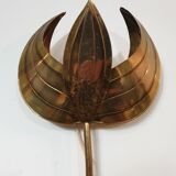 Brass flower sconces