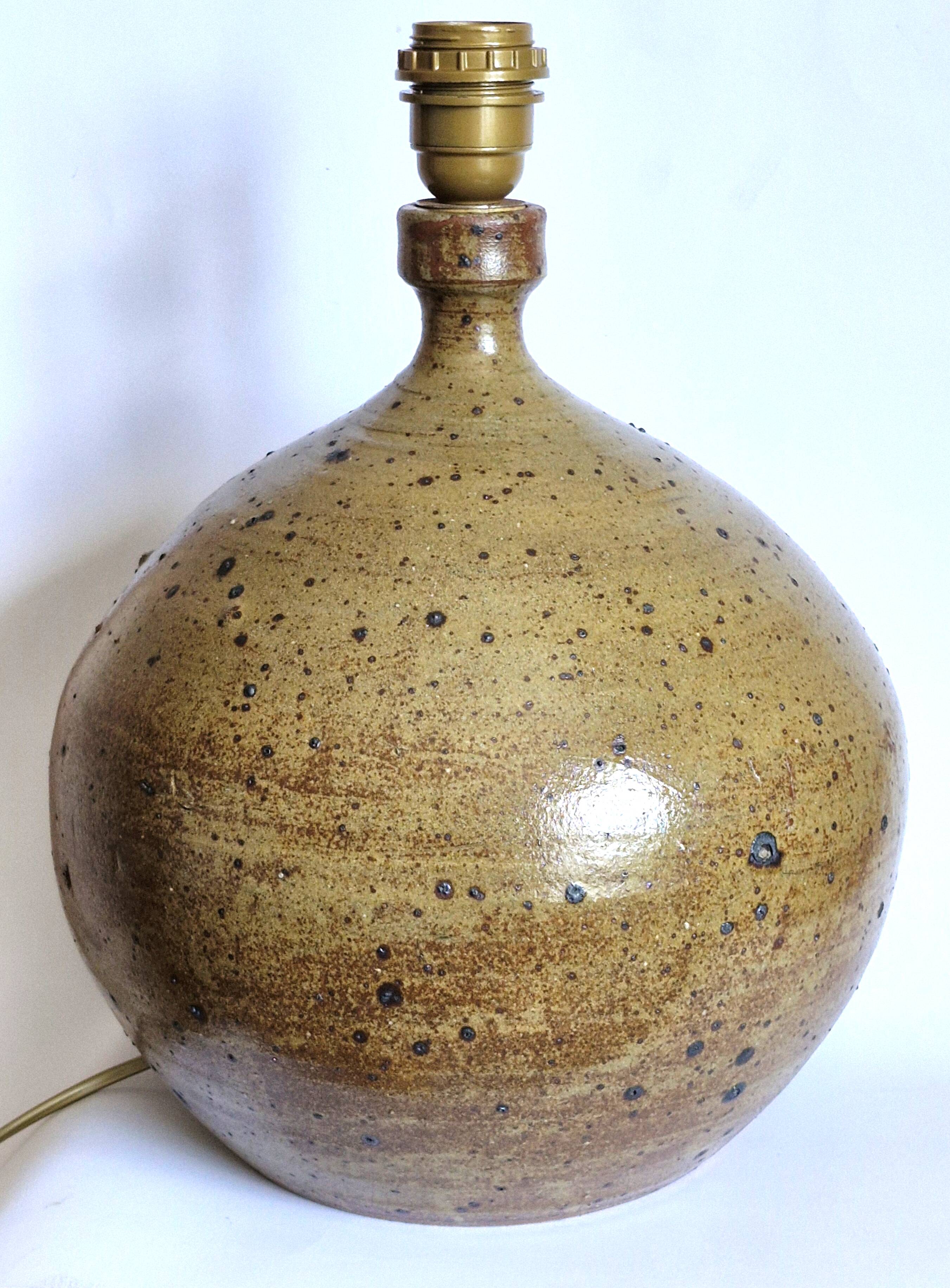 Pyrite sandstone lamp base