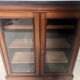Display cabinet at counter height in mahogany and veneer, 19th century.