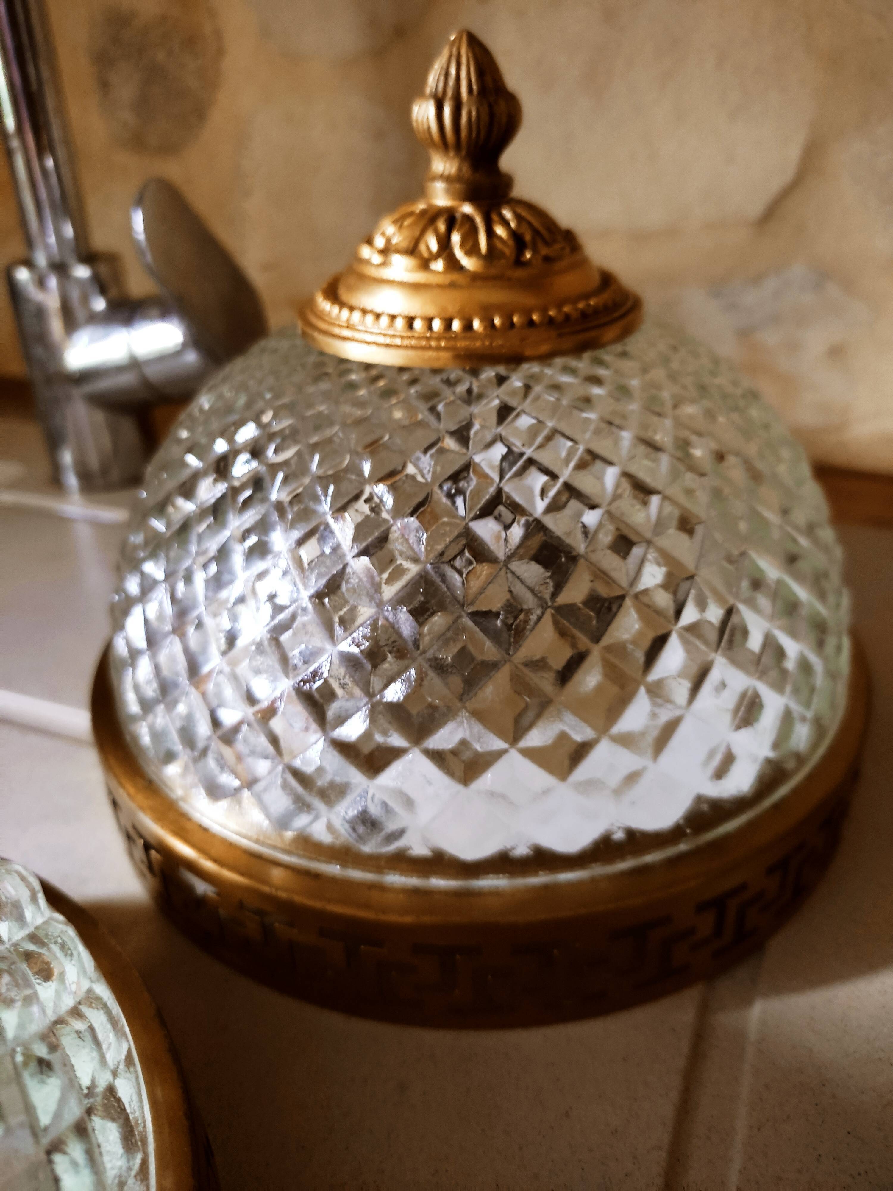Bohemian ceiling lamp diamond spikes