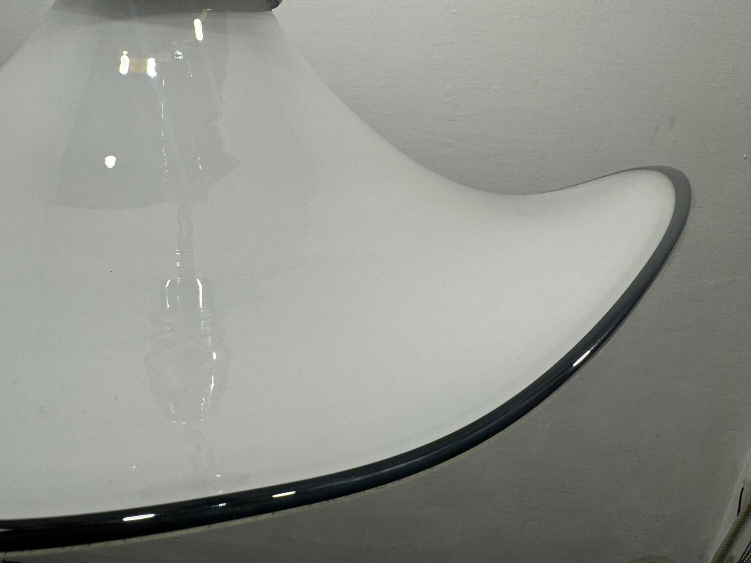 Large Black and White Murano Glass Light Pendant 1970’s