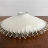 Vintage white opaline suspension