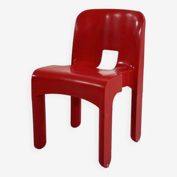 Chaise Universale rouge modèle 4867 par Joe Colombo pour Kartell, 1970