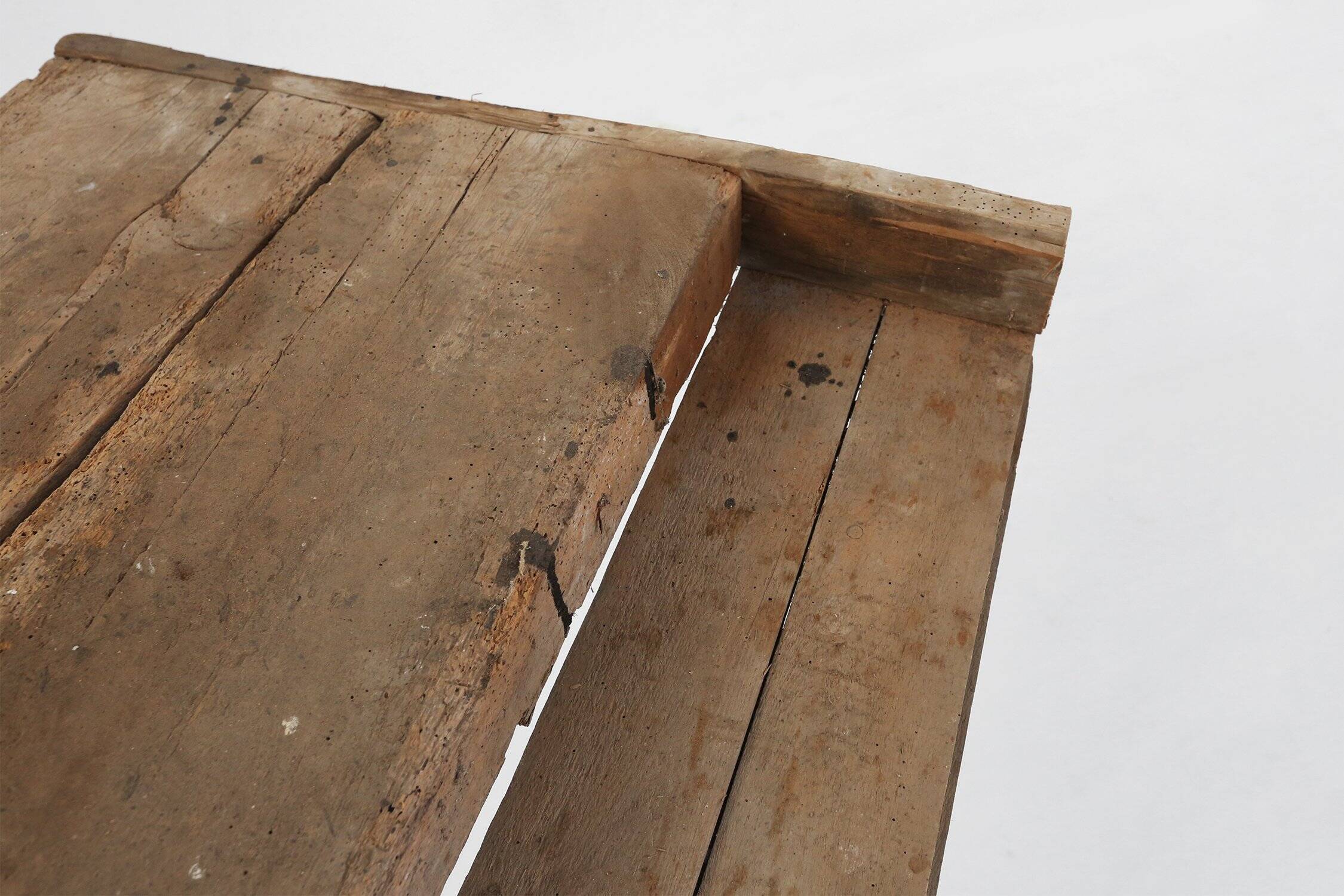 Industrial Oak Workbench with Exceptional Patina, Belgium ca. 1850