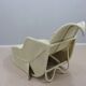 Vintage rattan chaise lounge vivai del sud 1970s