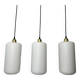 Lot of 3 old vintage xxl opaline pendants
