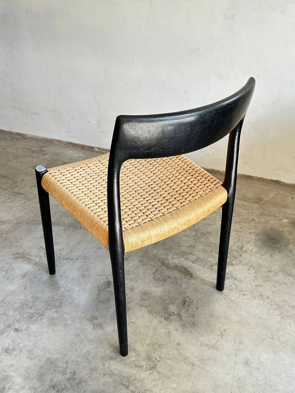 Set of 6 rare 'model 77' chairs, Niels O. Møller, JL Møllers Møbelfabrik, 60s