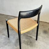 Set of 6 rare 'model 77' chairs, Niels O. Møller, JL Møllers Møbelfabrik, 60s