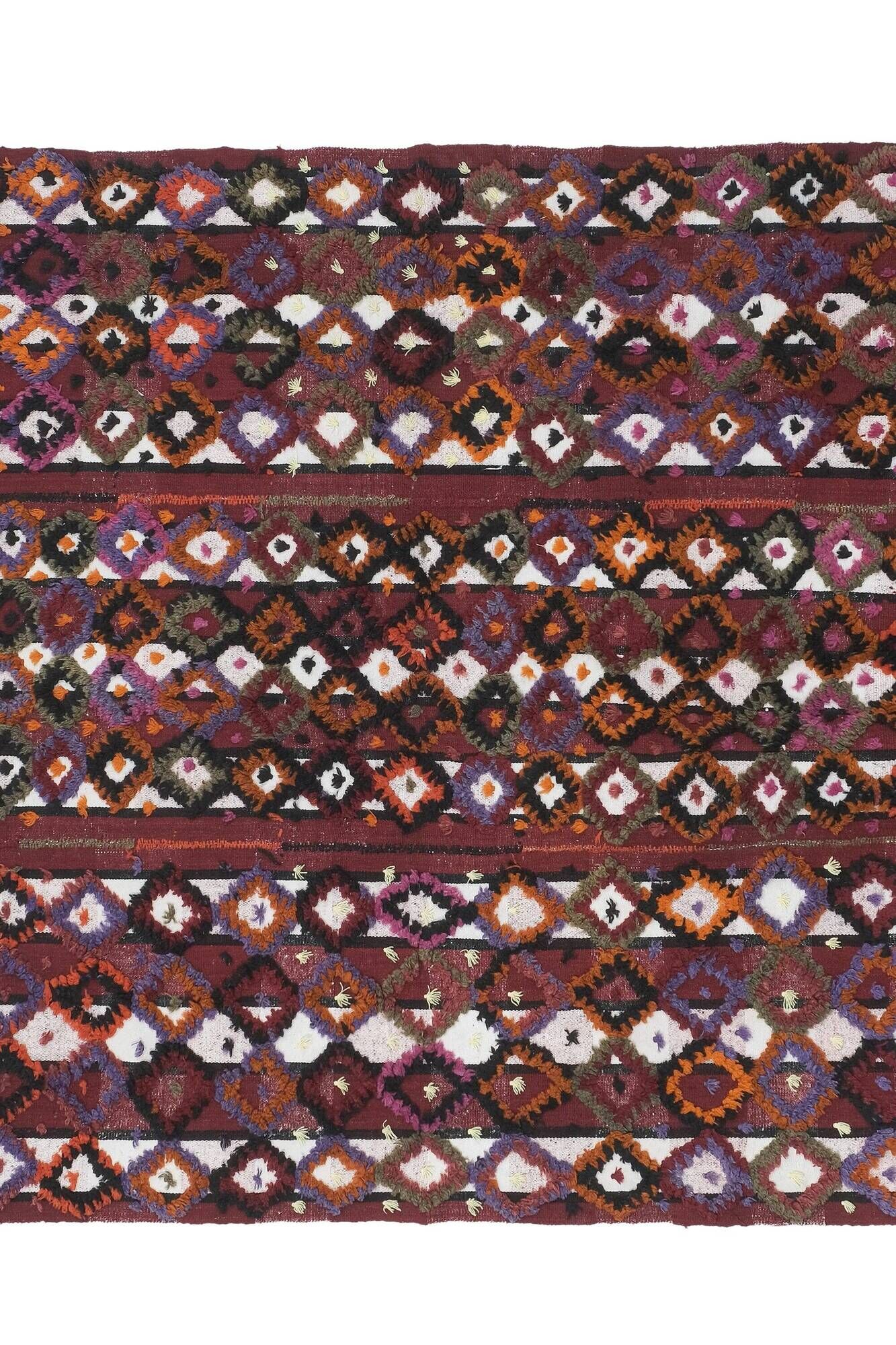 Vintage Turkish kilim, handwoven, 156x215 cm.