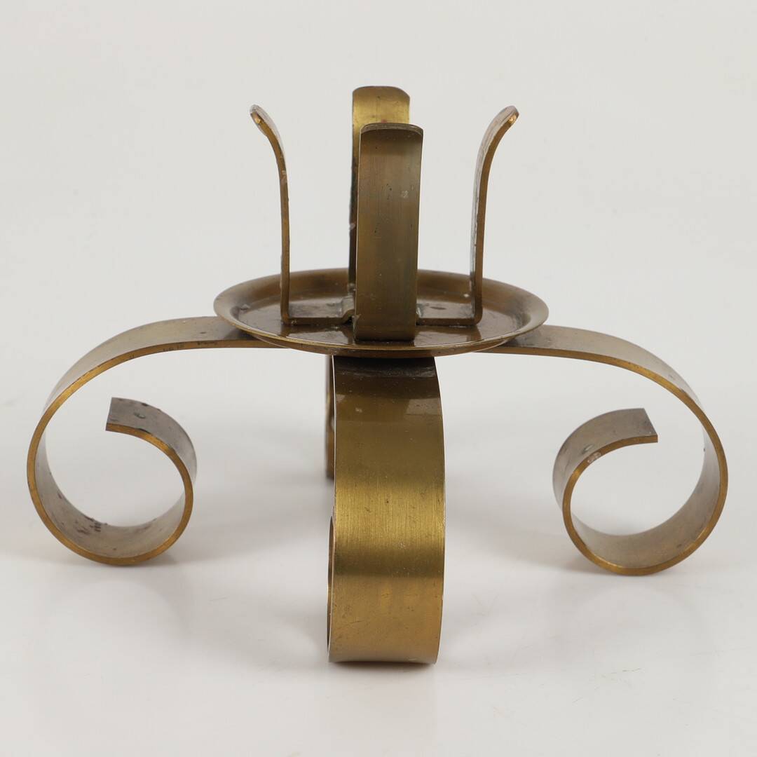Ystad Metall brass candlestick – Sweden, 1960s