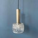 Mid-Century Crystal Glass Pendant