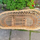 Alsatian rattan bed 1950