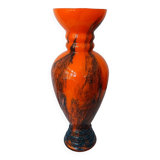 Ancien grand vase en verre soufflé