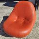 Pair of Luigi Colani armchairs - 9900 Easy Chair - orange leather - vintage -