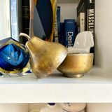 Golden brass pear box