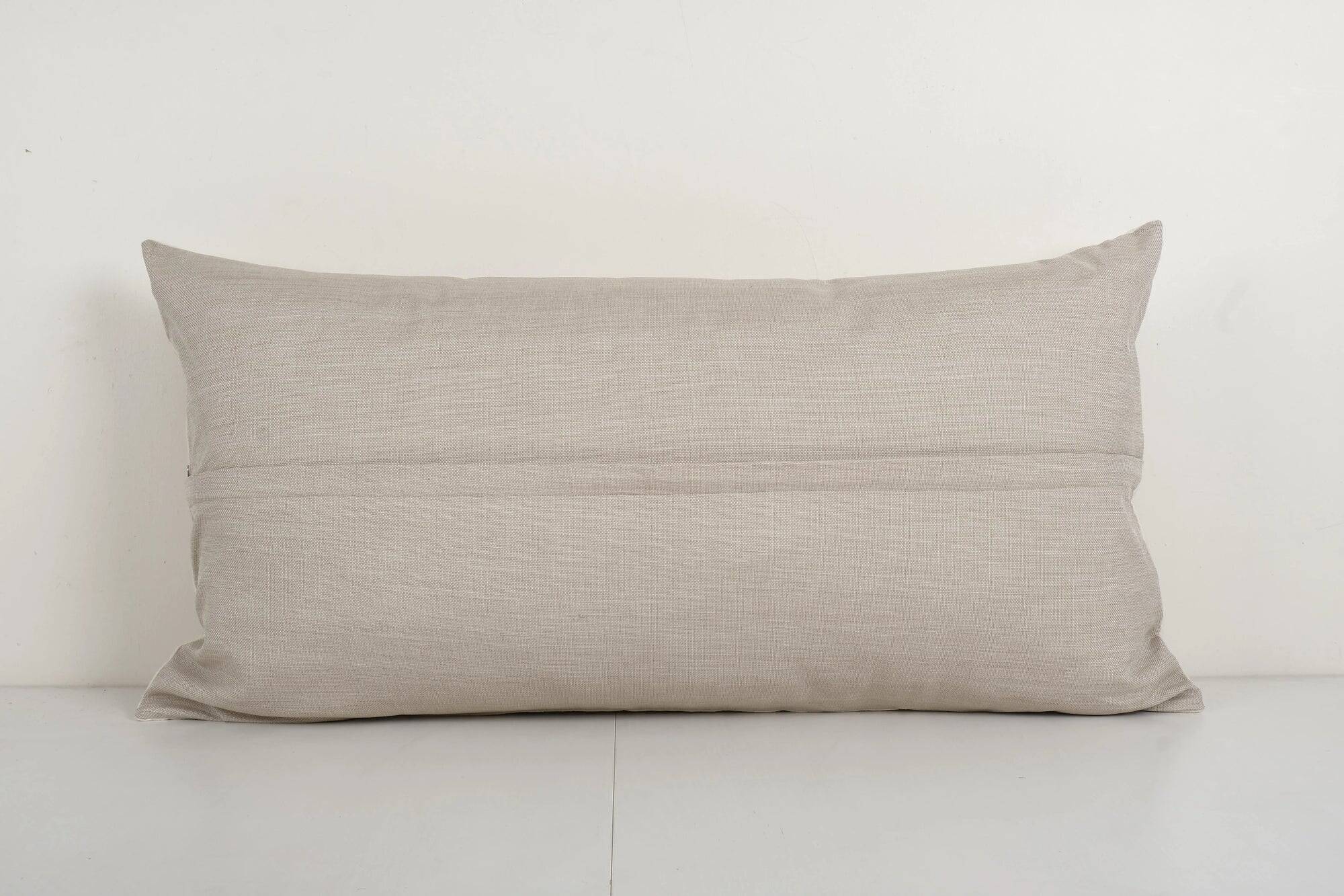 Vintage embroidered cushion cover 46x86 cm