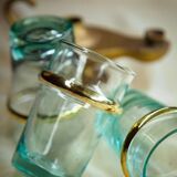 Set of 6 Beldi blown transparent glasses