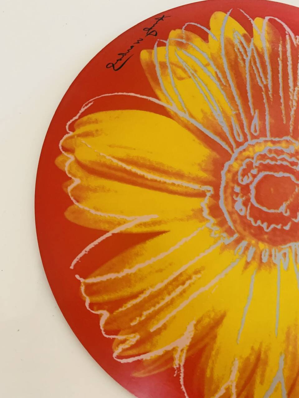 Daisy decorative plate by Andy Warhol, for Rosenthal, 1980s