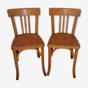 Pair of old baumann bistro chairs