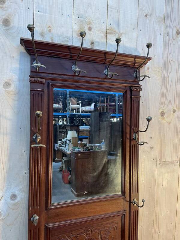 Coat rack - Napoleon III mahogany wardrobe