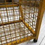 Industrial storage shelves yellow