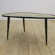 Low mid-century coffee table in formica and wood, Germany 1970.