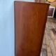 Vintage teak metal foot row