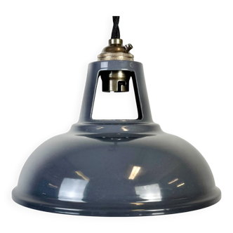 Vintage Industrial Grey Painted Ceiling Lamp, 2000s