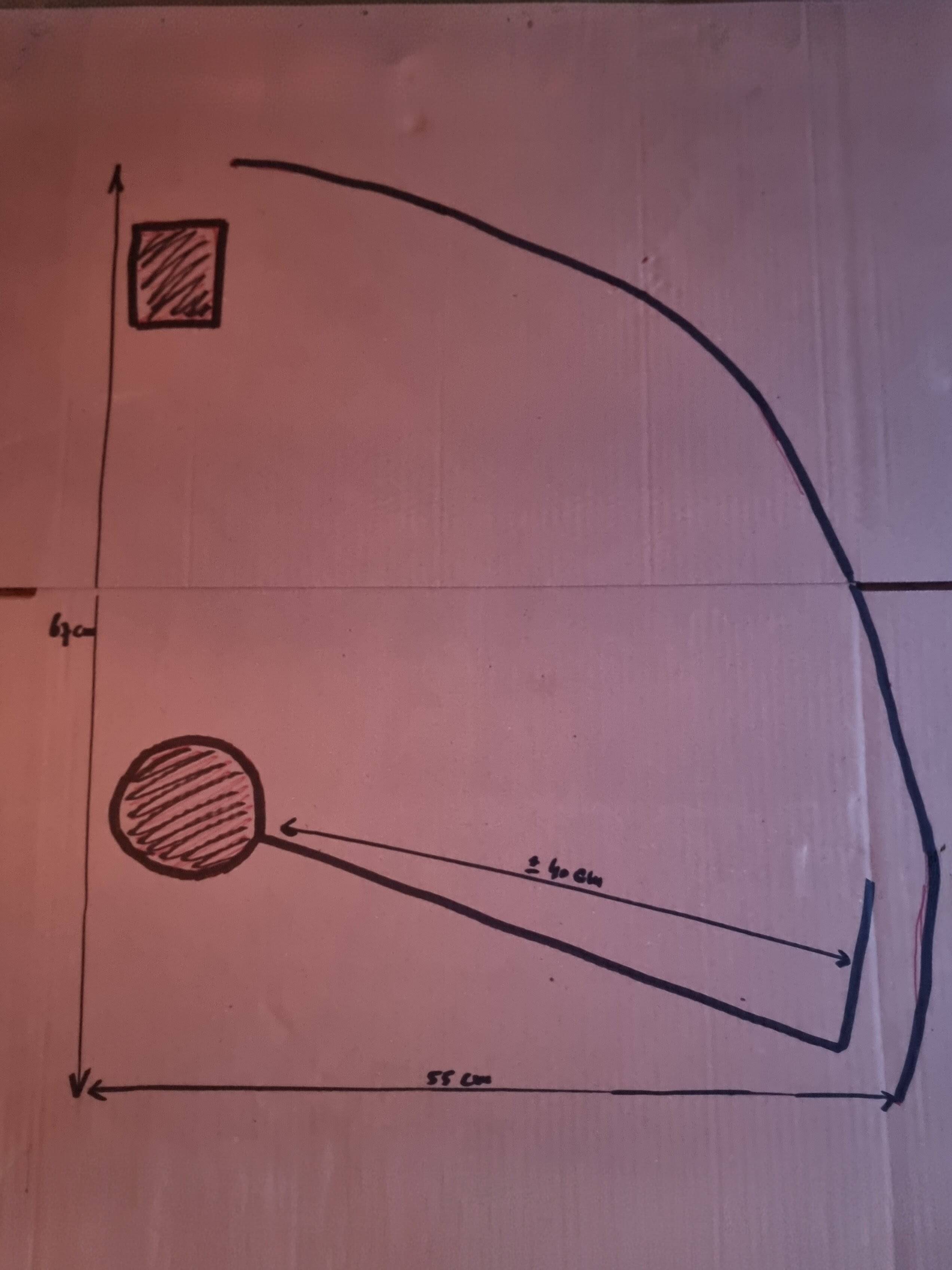 Segment of a spiral staircase in solid oak, early 19th century.