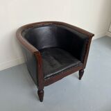 Fauteuil Hollandais Cabriolet cuir