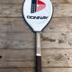 Raquette de tennis ancienne donnay lady ace en bois et cuir