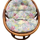 Fauteuil pivotant en rotin