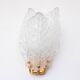 Set of 2 Florence, elegant Murano wall light transparent leaves, 1970