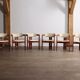 Ensemble de 6 chaises Augusto Savini Pamplona pour Pozzi, Italie 1965