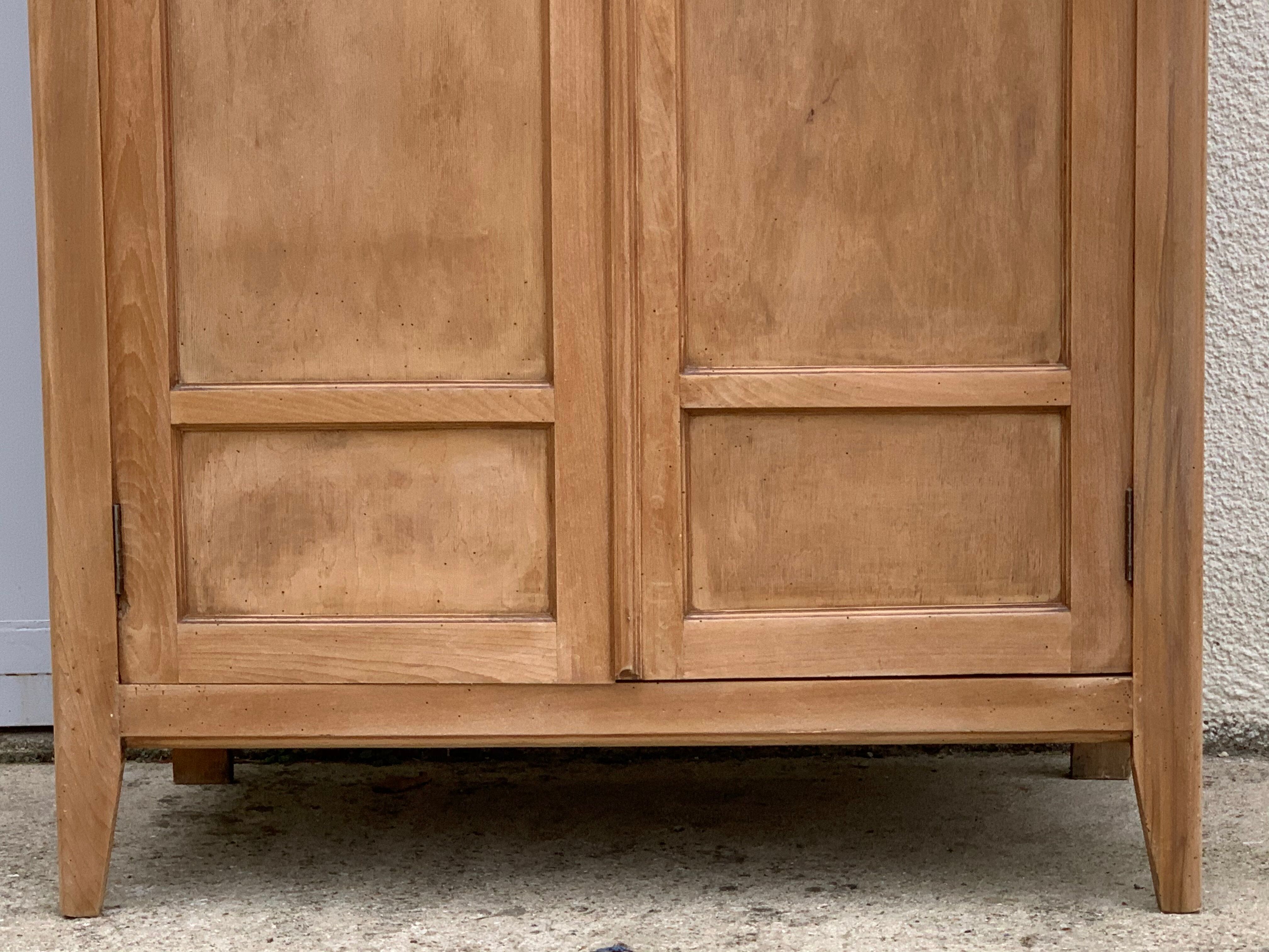 Paris raw wood cabinet 1950