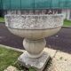 Medici planter/planter on a pedestal in reconstituted stone