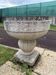 Medici planter/planter on a pedestal in reconstituted stone