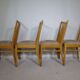 Mid-Century Design Wooden Dining Chairs, Set of 4, 1960s