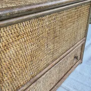 Vintage wicker chest of drawers furniture