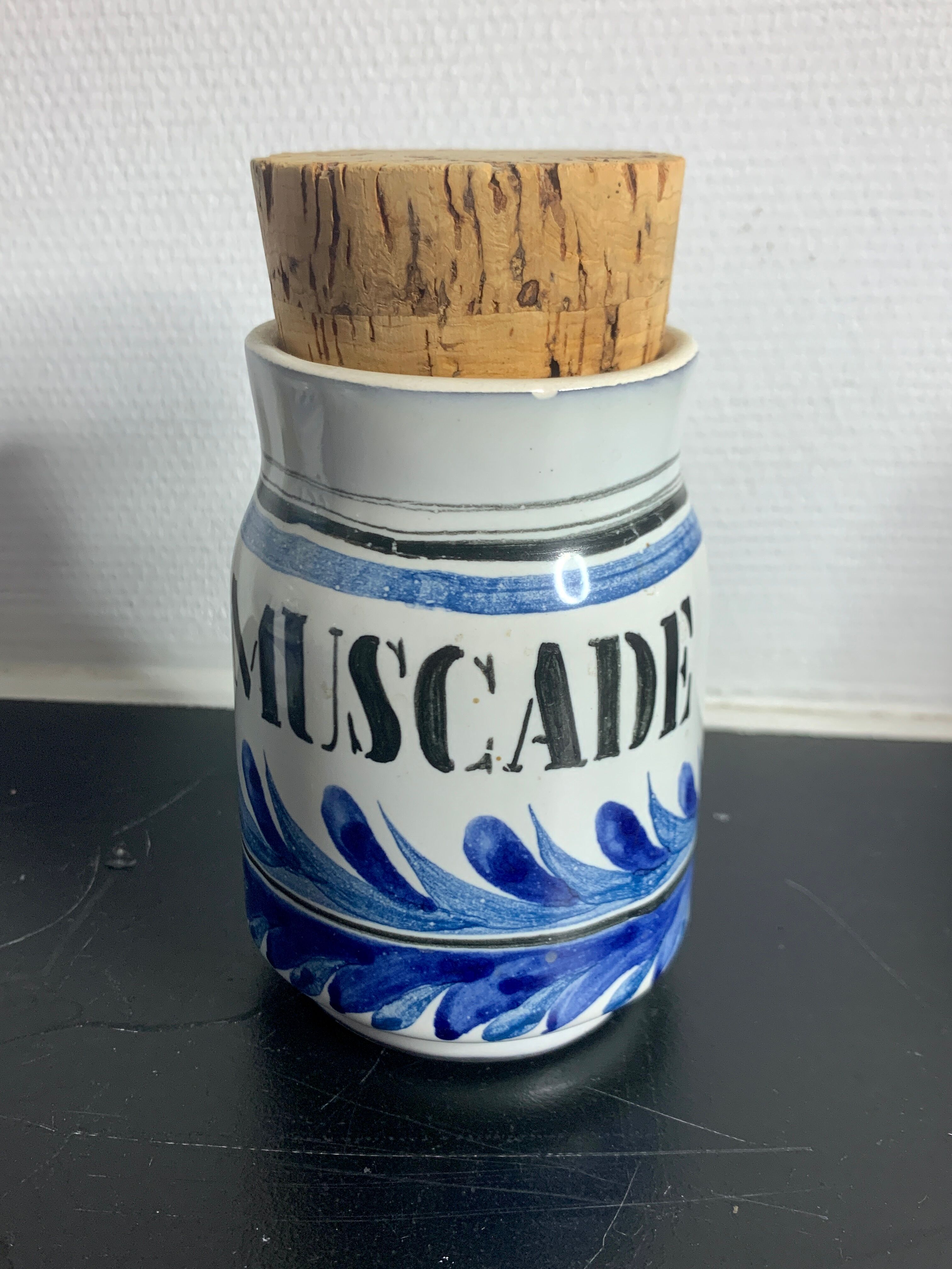 Set of 8 ceramic spice pots by Roger Capron