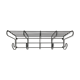 Vintage wall rack, 1980