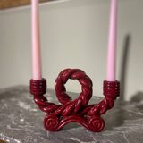 Braided ceramic chandelier