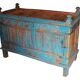 Damchaya blue chest original piece old teak with secrets