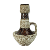 large FLOOR VASE 1970s fat lava glaze ornamental decor model 100