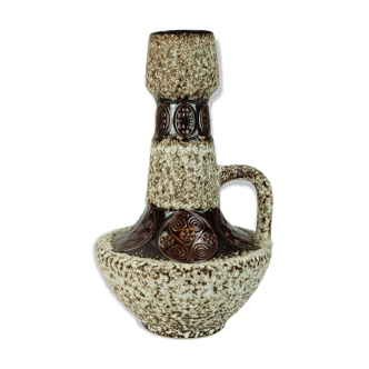 large FLOOR VASE 1970s fat lava glaze ornamental decor model 100