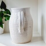 Speckled stoneware pitcher