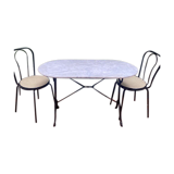 table bistrot marbre