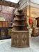Corner cabinet in oak, late 19th century.