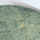 Low round green years 60 neoclassical style marble table