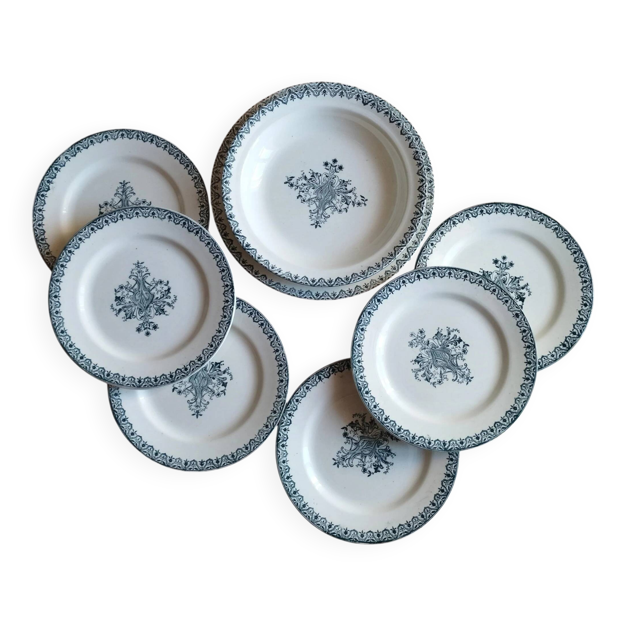 Earthenware service from Salins "Alhambra"